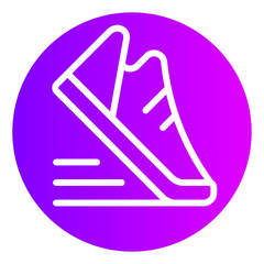 shoe gradient icon