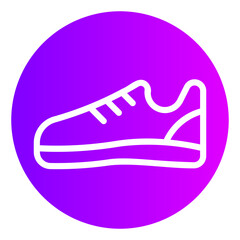 shoe gradient icon