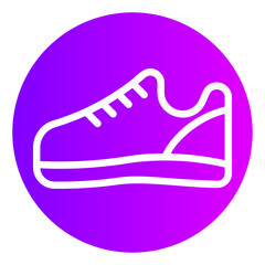 shoe gradient icon