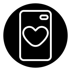 phone case glyph icon