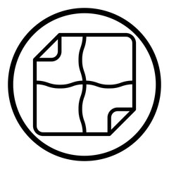 handkerchief line icon