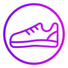 shoe gradient icon