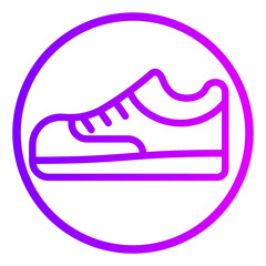 shoe gradient icon