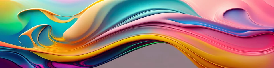 Gordijnen panoramic colorful abstract background © Fernando