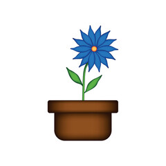 Flower pot icon.