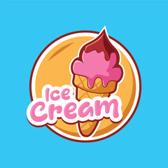 vector illustration of dessert logo template