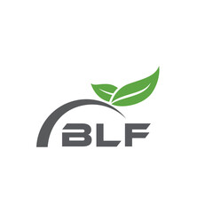 BLF letter nature logo design on white background. BLF creative initials letter leaf logo concept. BLF letter design.
