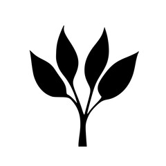 Fototapeta na wymiar vector illustration of leaf shape