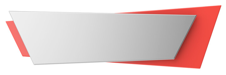 3D button. Empty button. 3D illustration.