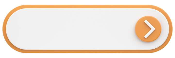 3D button. Empty button. 3D illustration.