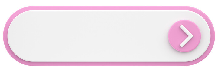 3D button. Empty button. 3D illustration.