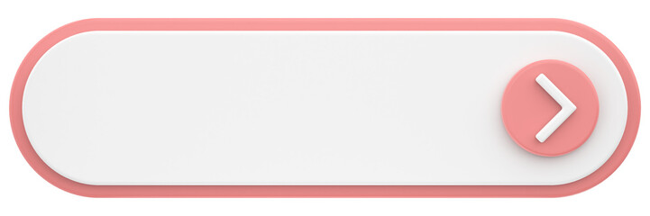3D button. Empty button. 3D illustration.