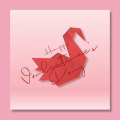 Greeting Valentine's day vector design