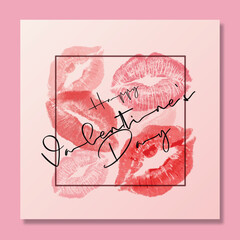 Greeting Valentine's day vector design