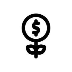 Obraz premium investment line icon