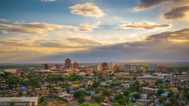 Albuquerque, New Mexico, USA Downtown Cityscape