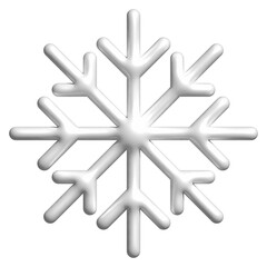 illustration of 3D snowflake