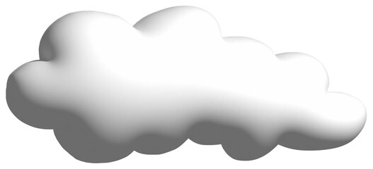 3D cartoon cloud