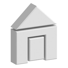 3d house icon