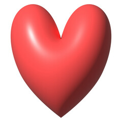 3d red heart icon