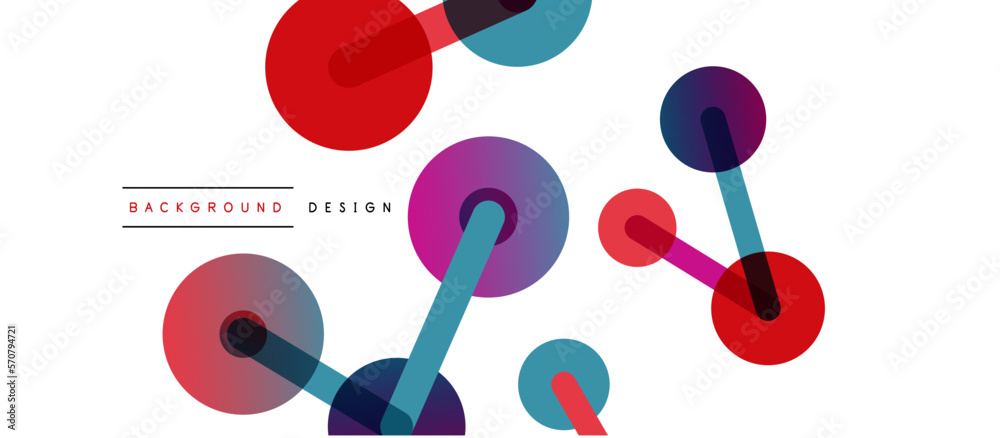 Poster network concept abstract background. dots connection. big data idea. business template for wallpaper