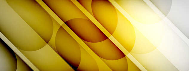 Light geometric abstract background with lines, circles