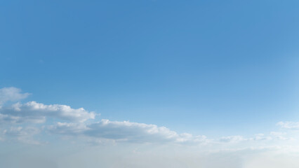 Outdoor blue sky and white cloud background material