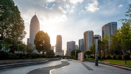 Modern Building, Central Business District, Shaoxing Diyang Lake