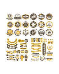 vintage retro vector logo banner, vector retro labels collection, 