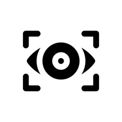 vision glyph icon