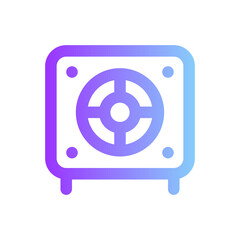Fototapeta premium safe box gradient icon
