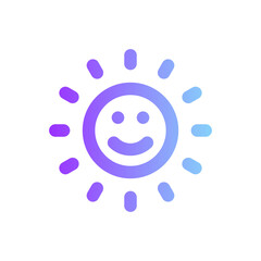 Obraz premium sun gradient icon