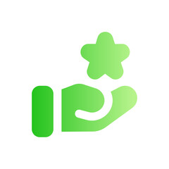 Obraz premium talent flat gradient icon