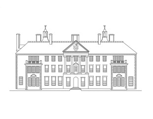 Obraz premium illustration of a sketch of house