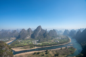 Obraz premium Landscape and natural scenery Guilin, Guangxi, China