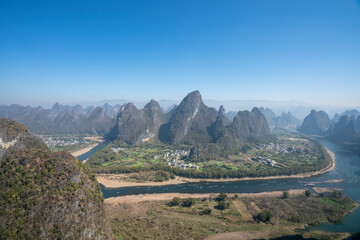 Obraz premium Landscape and natural scenery Guilin, Guangxi, China