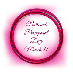 National Promposal Day. Suitable for greeting card poster and banner