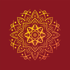 Mandala line art illustration for 21 February, Pohela Baisakhi, Durga puja holiday. Alpona at design. floral pattern vector illustration.