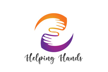 Logo handshake connection icon vector image design. Conceptual connected hands business identity card graphic illustration