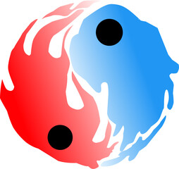 Yin and yang or fire and water