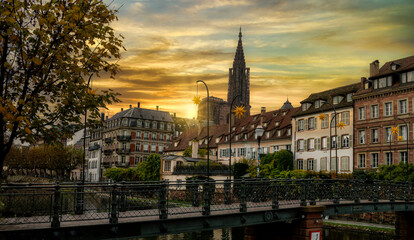 Christmas in Strasbourg, French region of Alsace