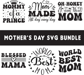 Obraz premium Mothers Day SVG Bundle