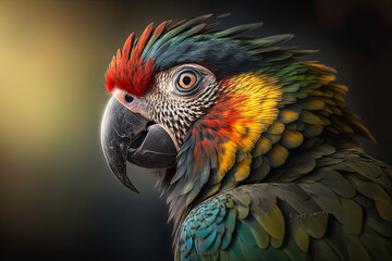 Fototapeta premium blue and yellow macaw