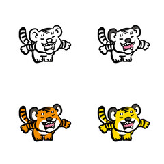 虎 イラスト セット