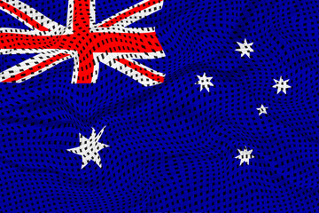 National flag of Australia. Background  with flag of Australia.