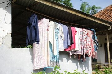 Clothes Drying After Washing To Dry