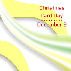 Christmas Card Day. Geometric design suitable for greeting card poster and banner