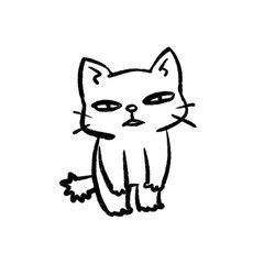 ねこ イラスト ぬりえ