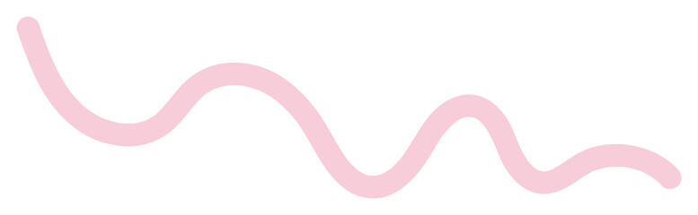 cute pastel hand drawn doodle line element decoration