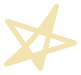 cute pastel hand drawn doodle line element decoration